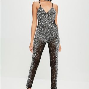 Carli Bybel x Missguided Embellished Jumpsuit